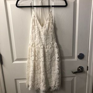 White Crochet Dress